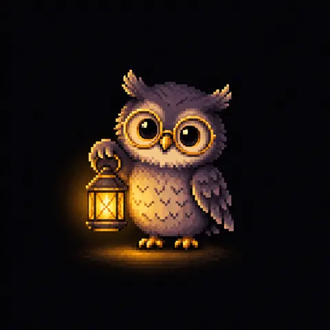 Ícone em pixel art da seção Perguntas. Imagem gerada por inteligência artificial.